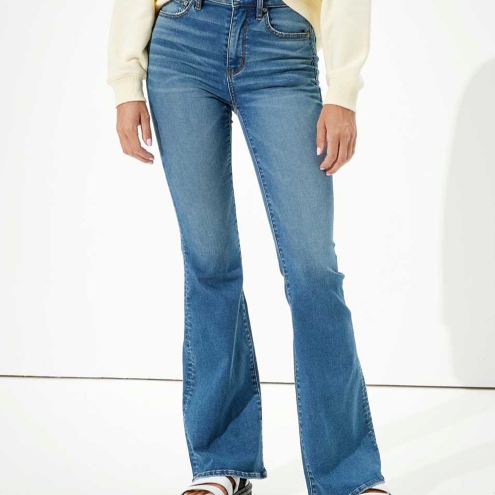 Bundle: 2 pairs AEO hi-rise slim flare